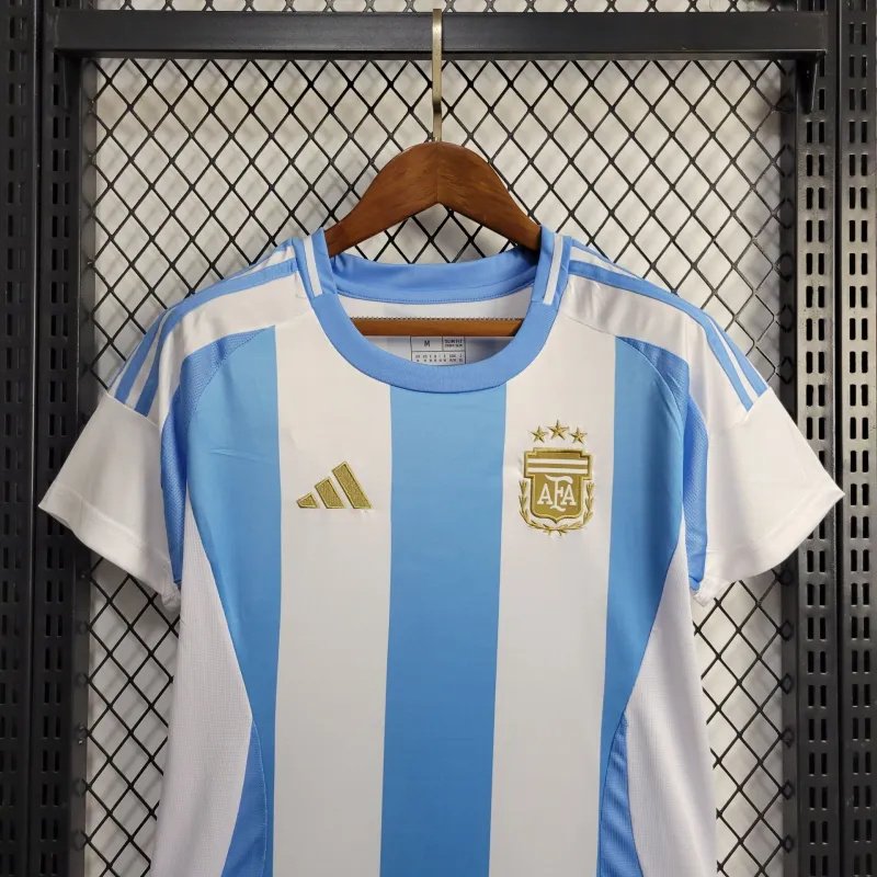 Argentina Soccer Jersey Home Women's Custom Shirt 2024 - Image 5