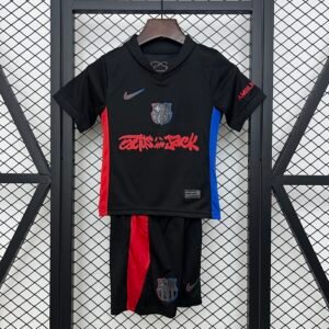 Barcelona Away x Travis Scott Soccer Kids Kit Jersey+Shorts 2024/25
