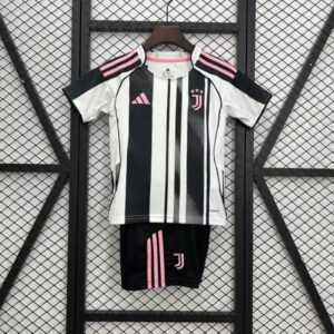 Juventus Soccer Jersey Home Kids Kit Jersey+Shorts 2025/26