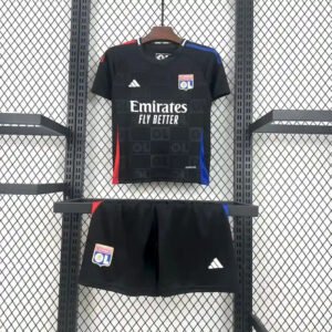 Olympique Lyonnais Football Jersey Away Kids Kit Jerseys+Shorts 2024/25