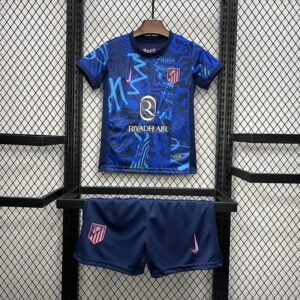 Atletico Madrid Soccer Jersey Third Away Kids Kit Jersey+Shorts 2024/25