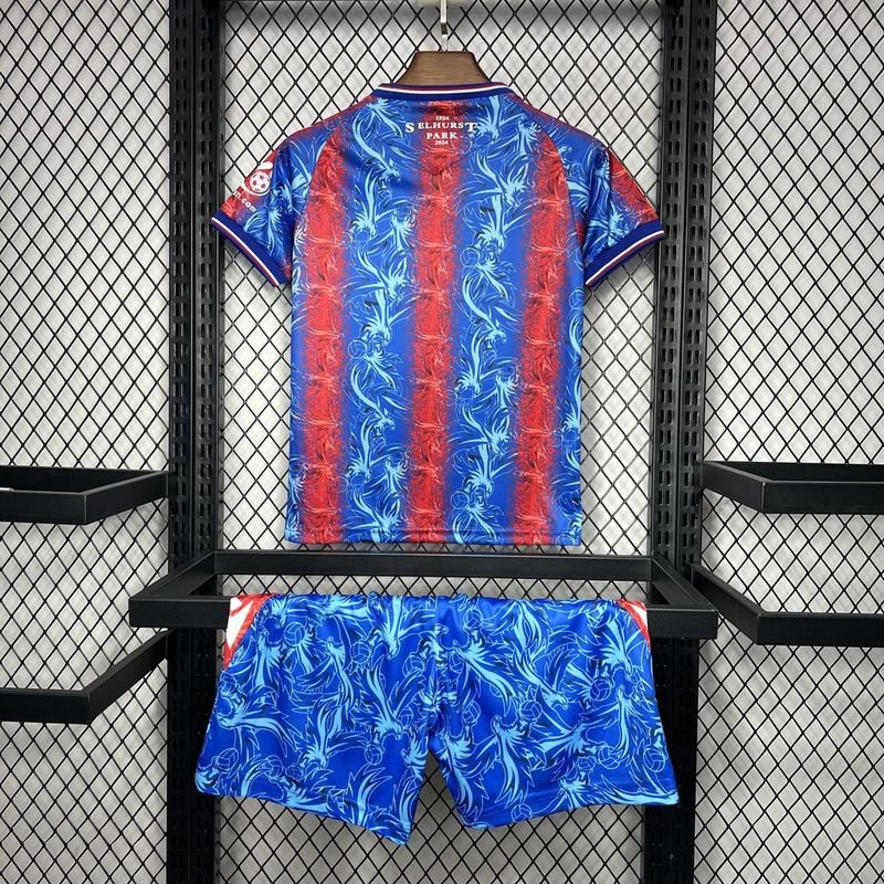 Crystal Palace Football Jersey Kids Kit Jersey+Shorts 2024/25 - Image 3