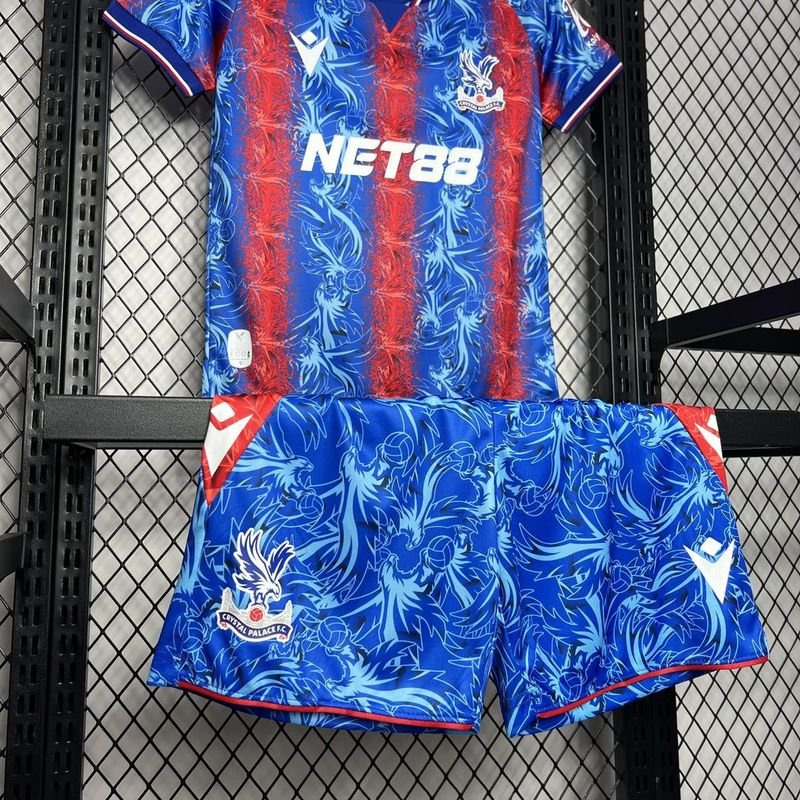 Crystal Palace Football Jersey Kids Kit Jersey+Shorts 2024/25 - Image 4