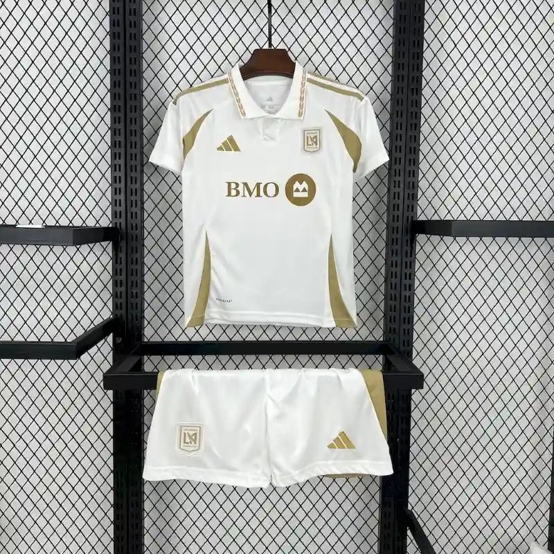 Los Angeles FC Soccer Jersey Away Kids Kit Jersey+Shorts 2025