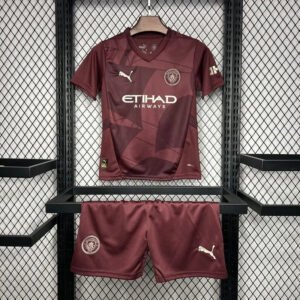 Manchester City Third Away Kids Kit Jersey+Shorts 2024/25