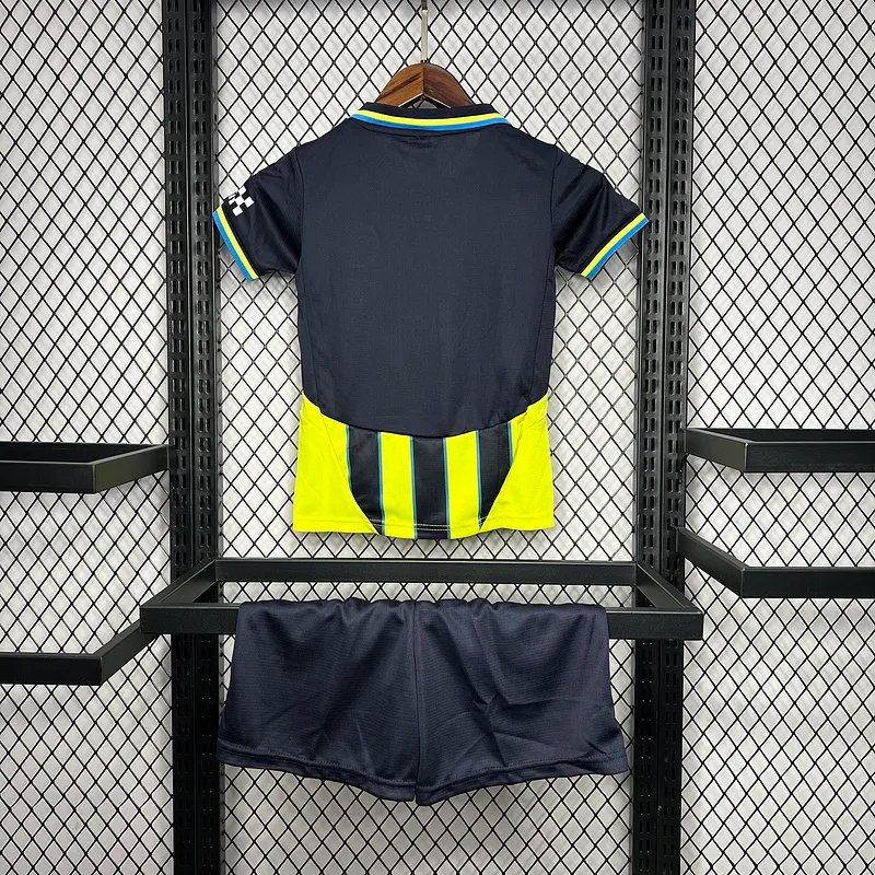 Manchester City Away Kids Kit Jersey+Shorts 2024/25 - Image 3