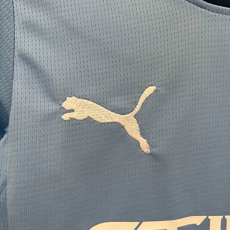 Manchester City Home Kids Kit Jersey+Shorts 2024/25 - Image 7