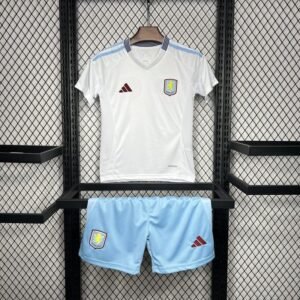 Aston Villa Football Jersey Away Kids Kit Jersey+Shorts 2024/25