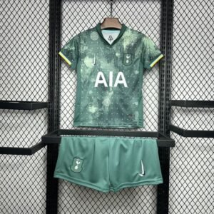Tottenham Hotspur Football Jersey Third Away Kids Kit Jersey+Shorts 2024/25