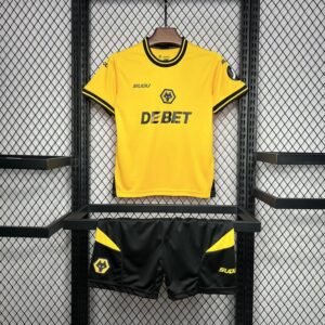 Wolves Football Jersey Home Kids Kit Jersey+Shorts 2024/25