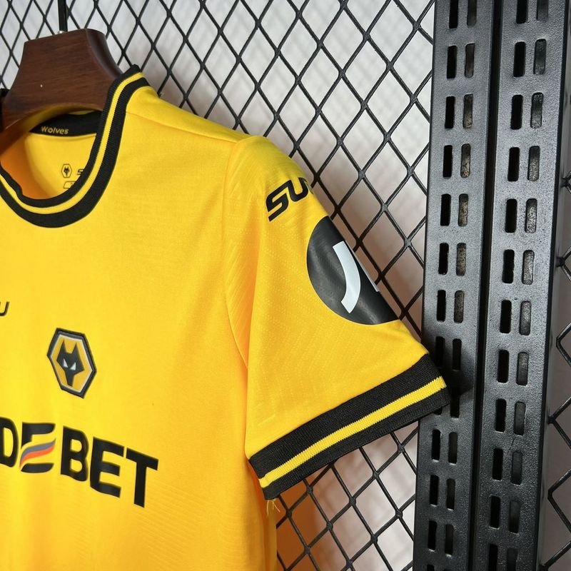 Wolves Football Jersey Home Kids Kit Jersey+Shorts 2024/25 - Image 6