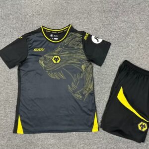 Wolves Football Jersey Away Kids Kit Jersey+Shorts 2024/25