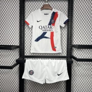 PSG Soccer Jersey Away Kids Kit Jersey+Shorts 2024/25