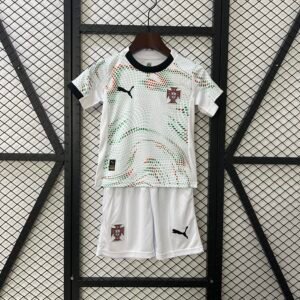Portugal Away Football Uniform Kids Kit Jersey+Shorts 2025