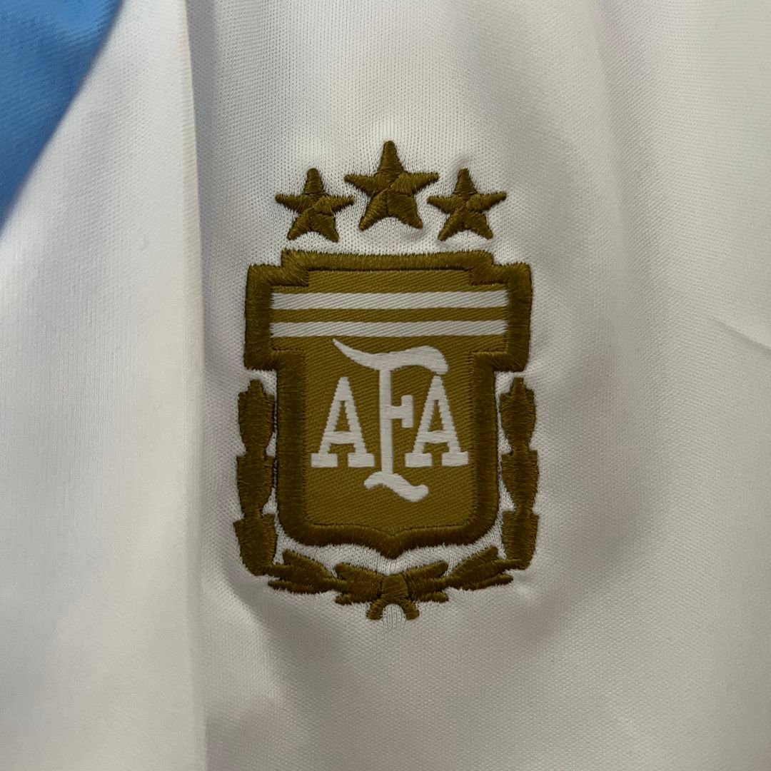 Argentina Home Soccer Uniform Kids Kit Jersey+Shorts 2024 - Image 6