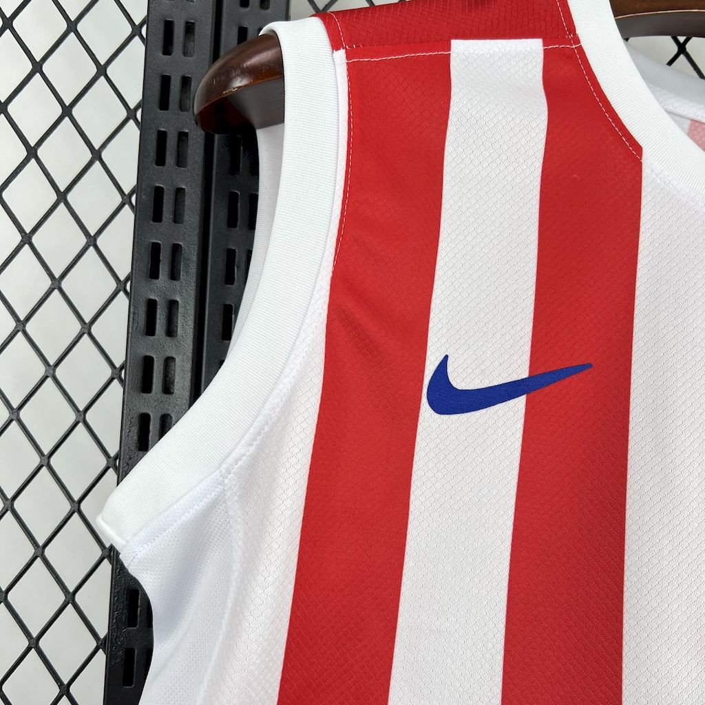 Atletico Madrid Soccer Jersey Home Custom Vest 2025/26 - Image 4