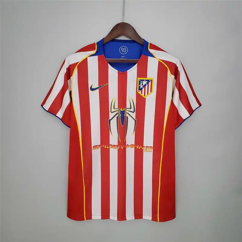 Atletico Madrid Retro Soccer Jersey Home Shirt 2004/05