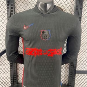 Authentic Soccer Jersey Barcelona Away x Travis Scott Long Sleeve Shirt 2024/25