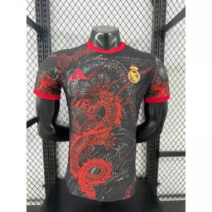 Real Madrid Authentic Soccer Jersey Red Dragon Special Edition Shirt 2025/26