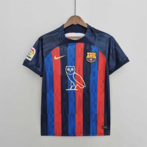 Barcelona Home Owl Version Soccer Jersey Custom Shirt 2022/23