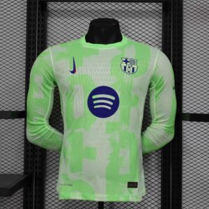 Authentic Soccer Jersey Barcelona Third Away Shirt Long Sleeve 2024/25 Spotify Logo Without Text