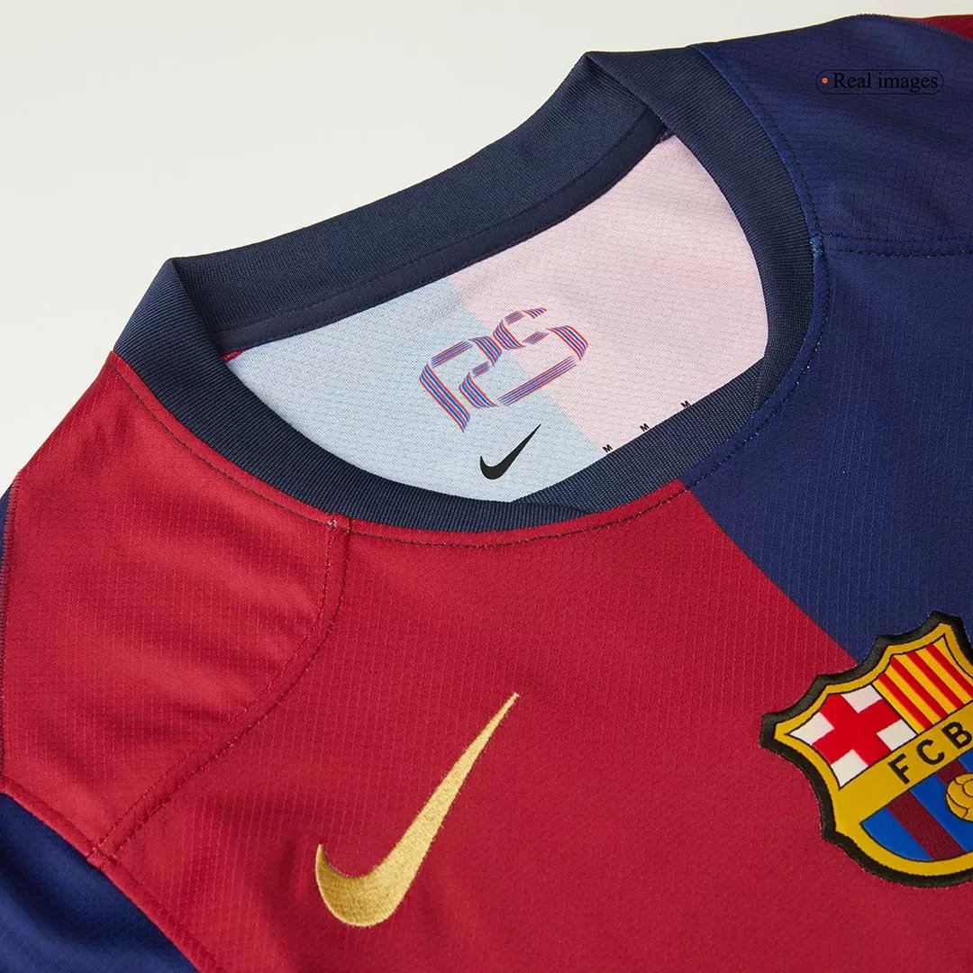 PEDRI #8 Barcelona Home Soccer Jersey 2024/25 - Spotify Logo Without Text - Image 14