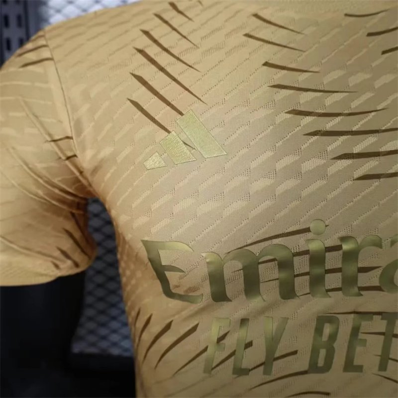 Real Madrid Authentic Soccer Jersey Golden Special Edition Shirt 2023/24 - Image 4