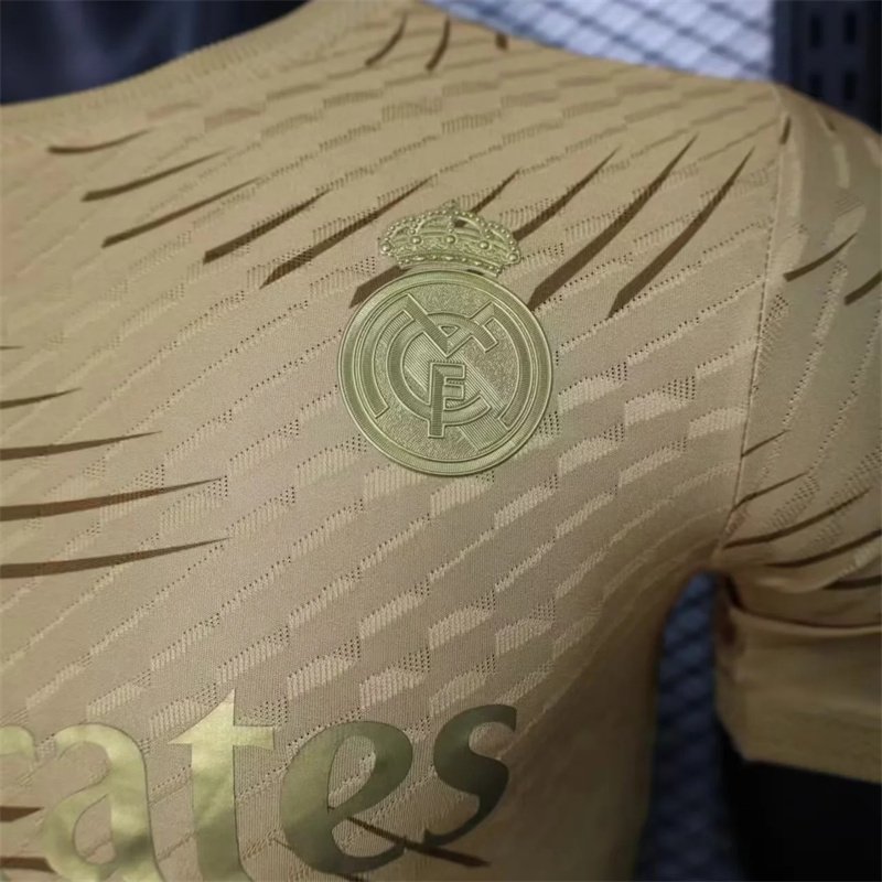 Real Madrid Authentic Soccer Jersey Golden Special Edition Shirt 2023/24 - Image 5