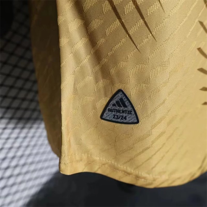Real Madrid Authentic Soccer Jersey Golden Special Edition Shirt 2023/24 - Image 9