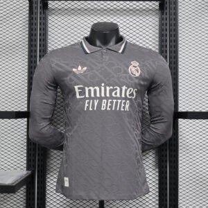 Real Madrid Authentic Soccer Jersey Third Away Shirt Long Sleeve 2024/25