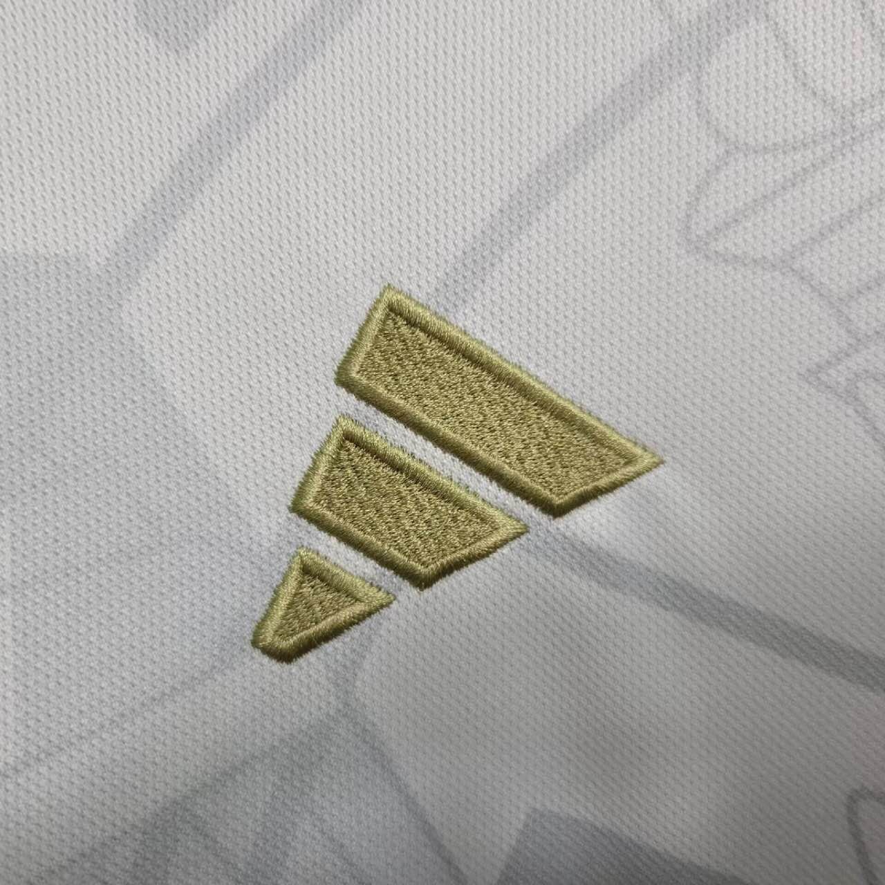 Real Madrid Soccer Jersey Golden & White Custom Shirt 2023/24 - Image 5