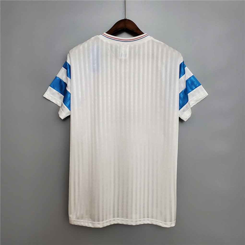 Marseille Retro Soccer Jersey Home Custom Shirt 1989-91 - Image 3