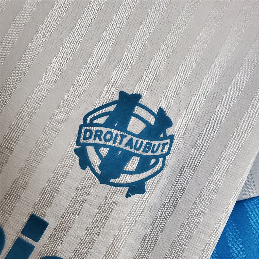 Marseille Retro Soccer Jersey Home Custom Shirt 1989-91 - Image 6