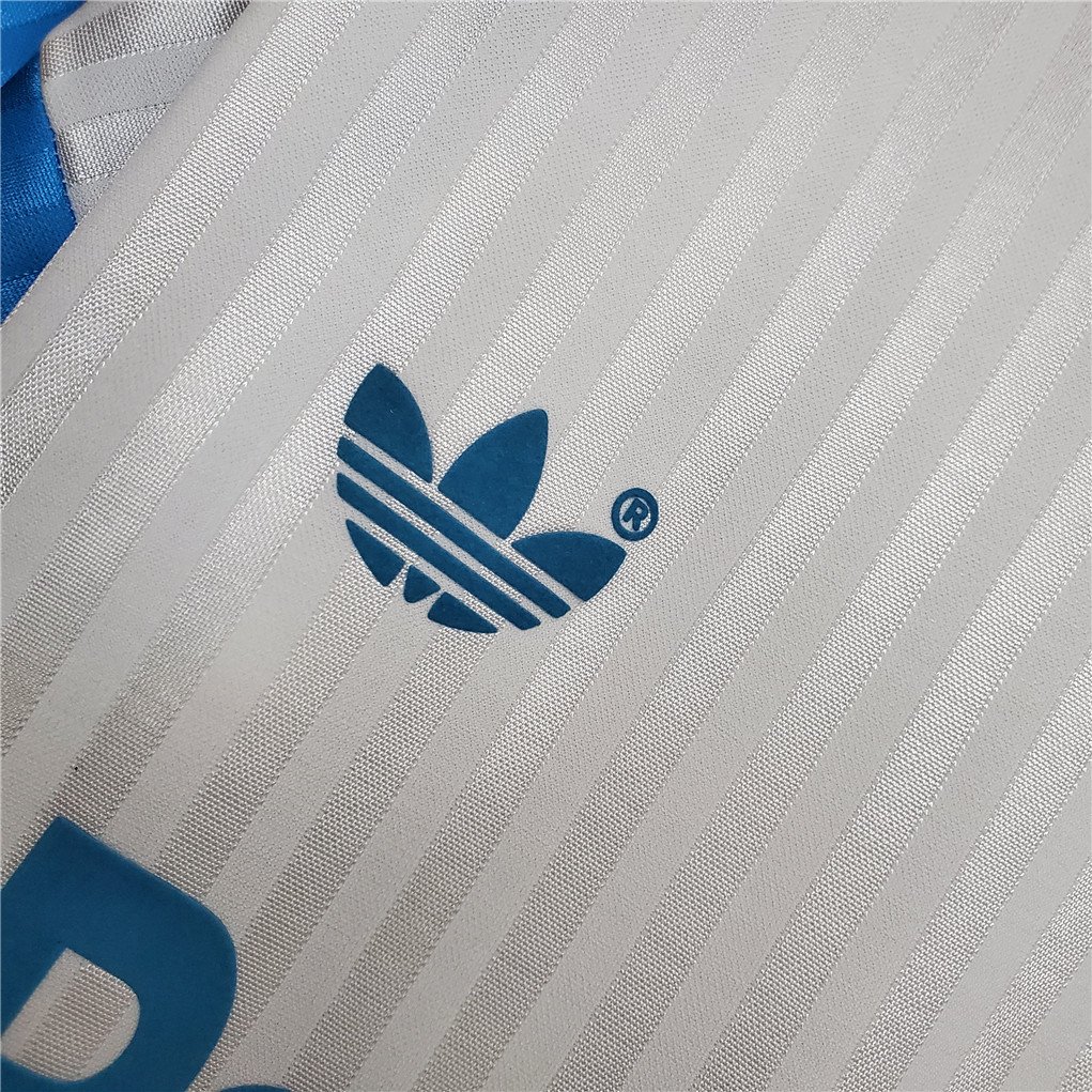 Marseille Retro Soccer Jersey Home Custom Shirt 1989-91 - Image 7