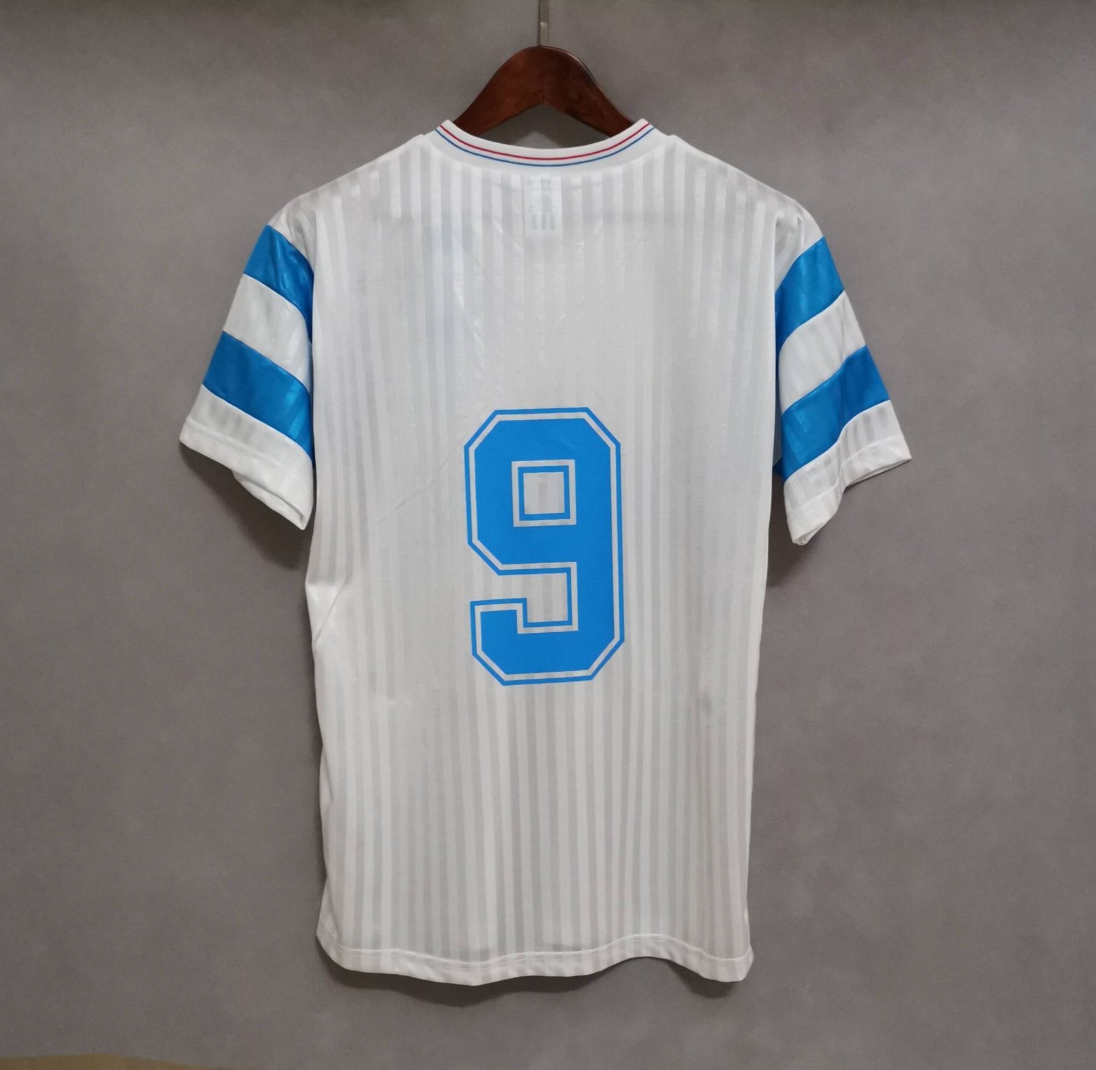 Marseille Retro Soccer Jersey Home Custom Shirt 1989-91 - Image 9
