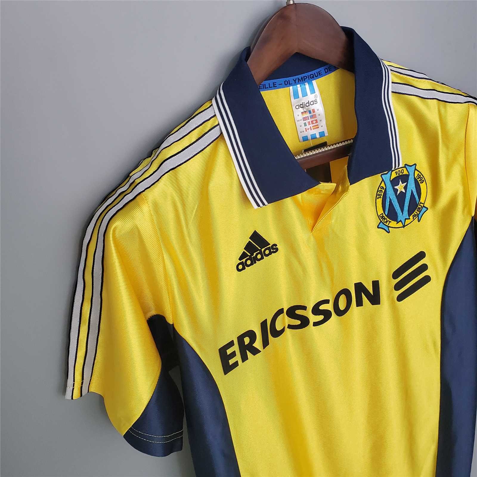 Marseille Retro Soccer Jersey Away Custom Shirt 1998-99 - Image 4