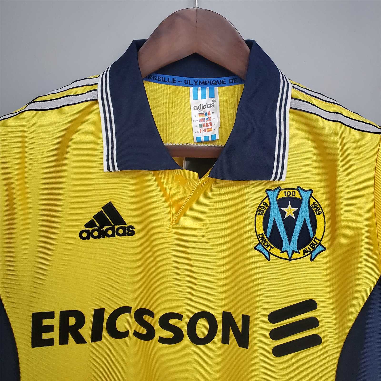 Marseille Retro Soccer Jersey Away Custom Shirt 1998-99 - Image 5