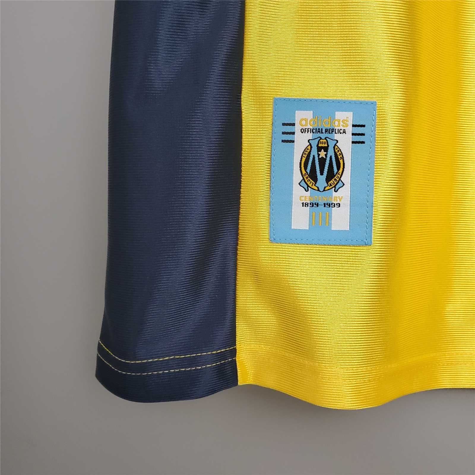 Marseille Retro Soccer Jersey Away Custom Shirt 1998-99 - Image 8