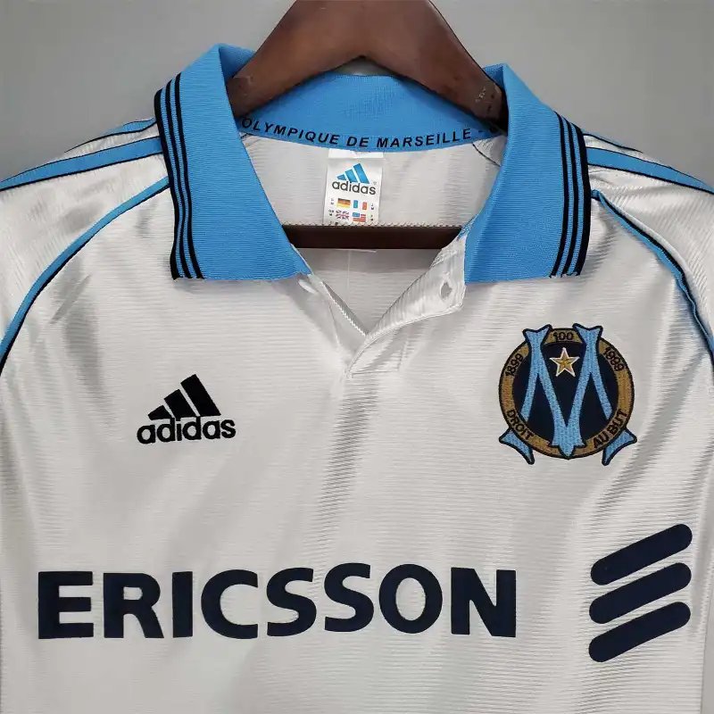 Marseille Retro Soccer Jersey Home Custom Shirt 1998-99 - Image 4