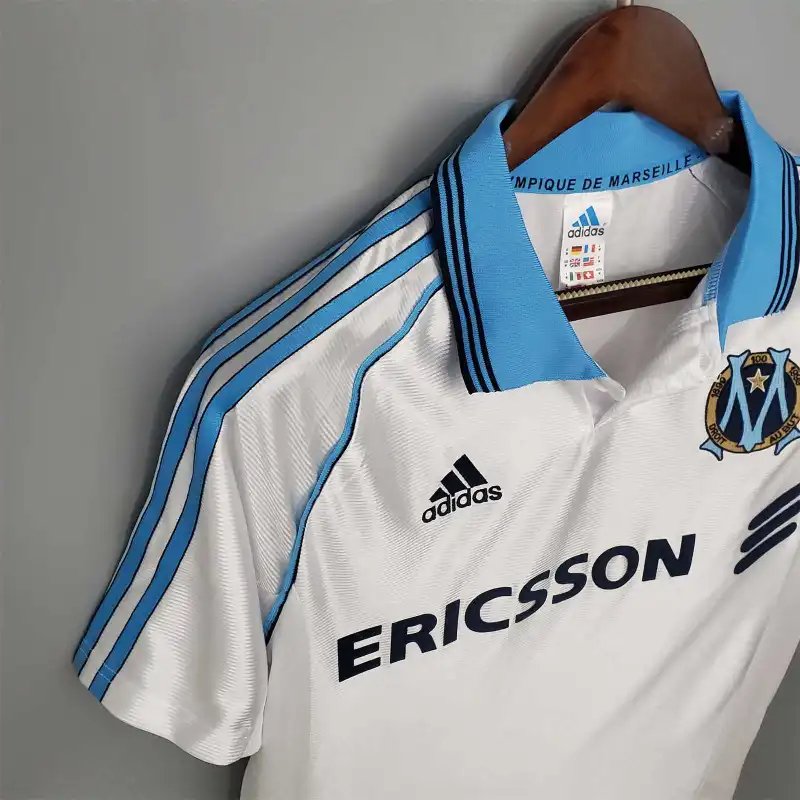 Marseille Retro Soccer Jersey Home Custom Shirt 1998-99 - Image 5