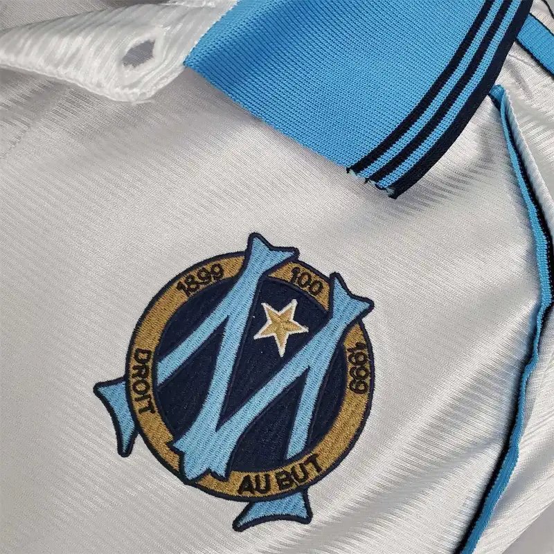 Marseille Retro Soccer Jersey Home Custom Shirt 1998-99 - Image 7