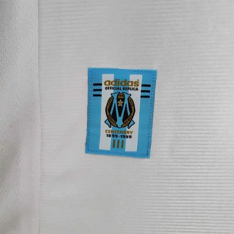 Marseille Retro Soccer Jersey Home Custom Shirt 1998-99 - Image 8