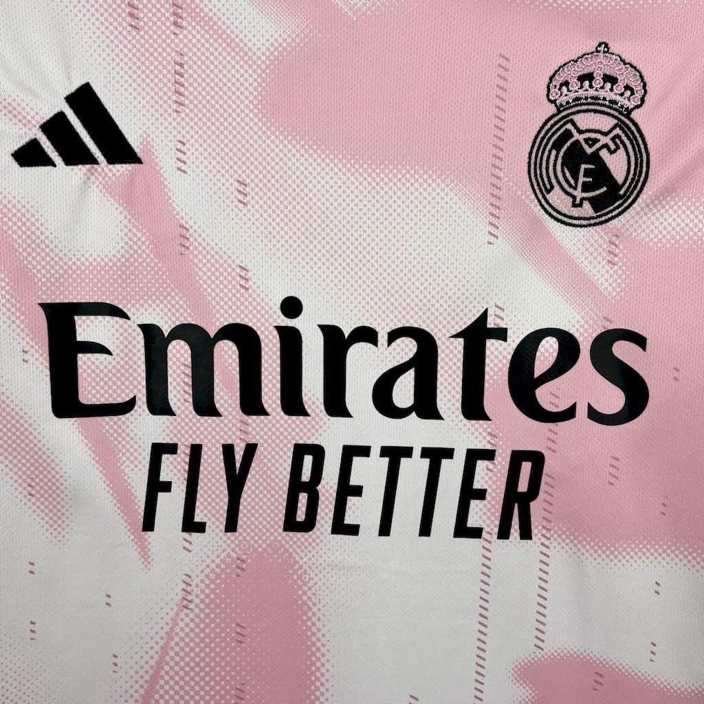 Real Madrid Soccer Jersey Pink Special Edition Custom Shirt 2024/25 - Image 6