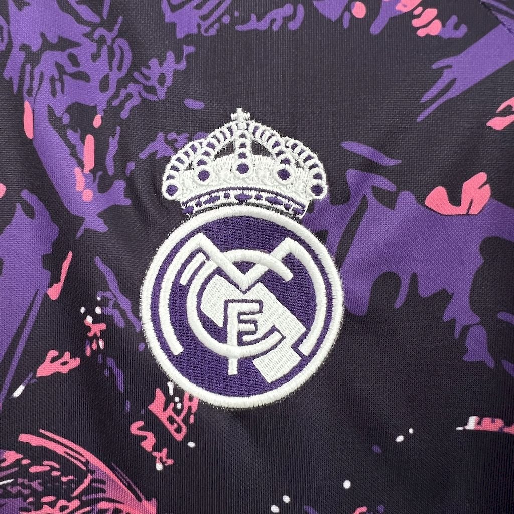 Real Madrid Soccer Jersey Purple Special Edition Custom Shirt 2024/25 - Image 5