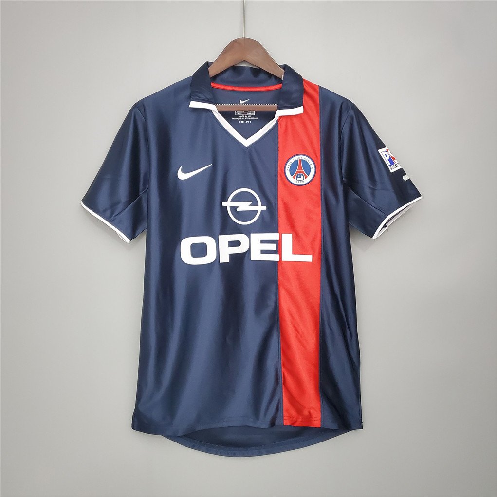 Ronaldinho #21 PSG Retro Jersey Home Soccer Shirt 2001/02 - Image 3