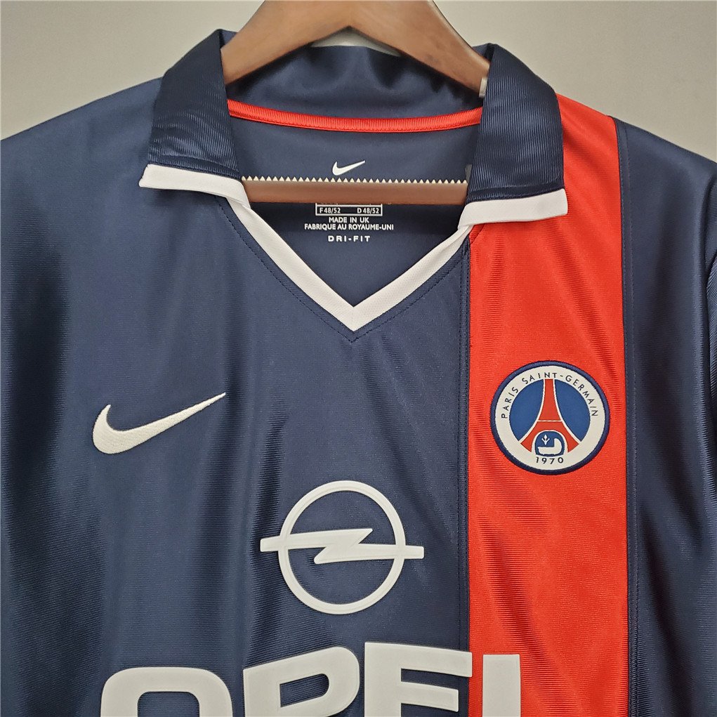 Ronaldinho #21 PSG Retro Jersey Home Soccer Shirt 2001/02 - Image 6