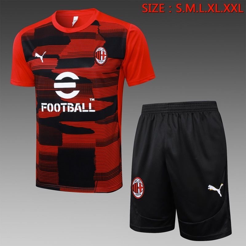 AC Milan Training Jersey Kit Red&Black 2024/25