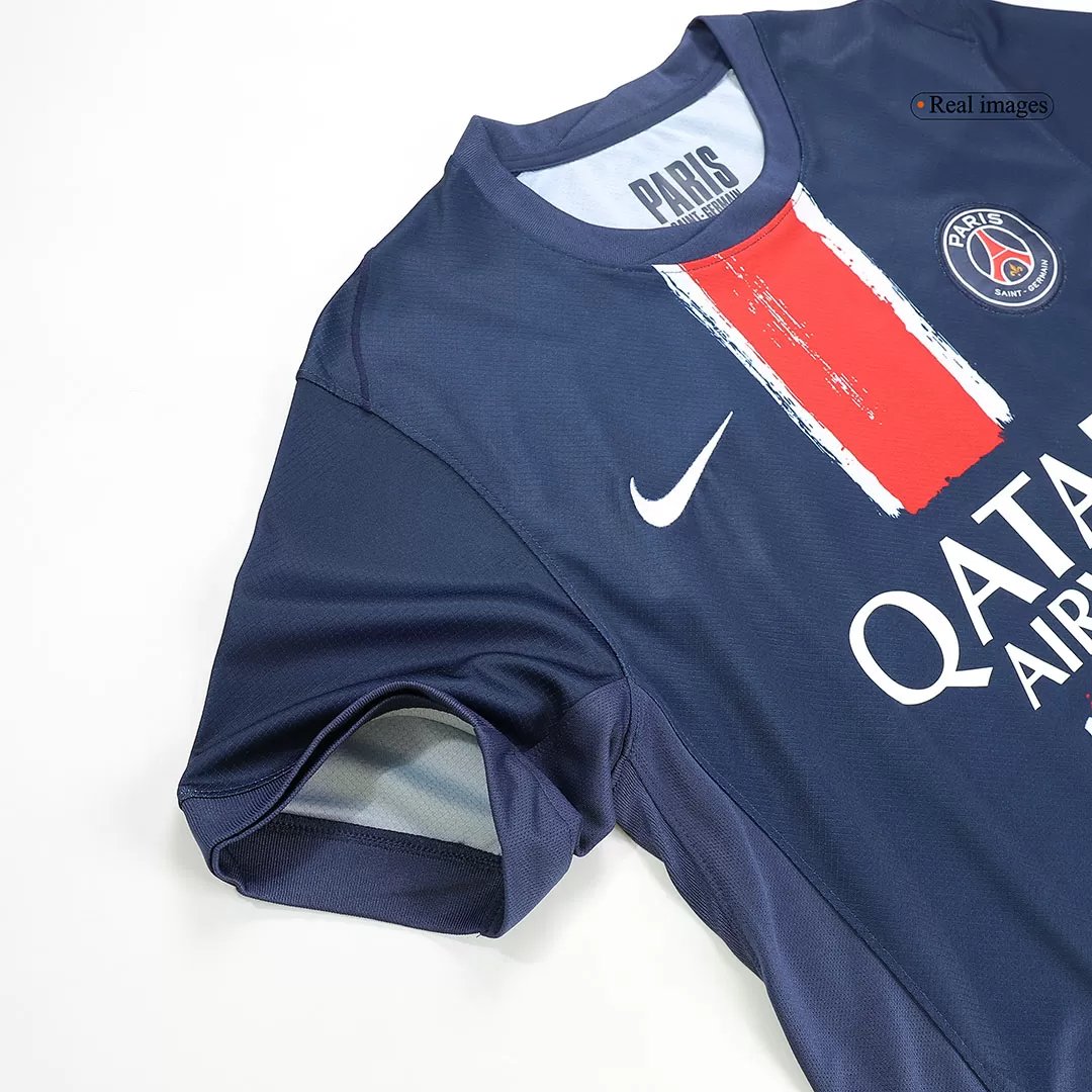 KVARATSKHELIA #7 PSG Soccer Jersey Home Custom Shirt 2024/25 - Image 6