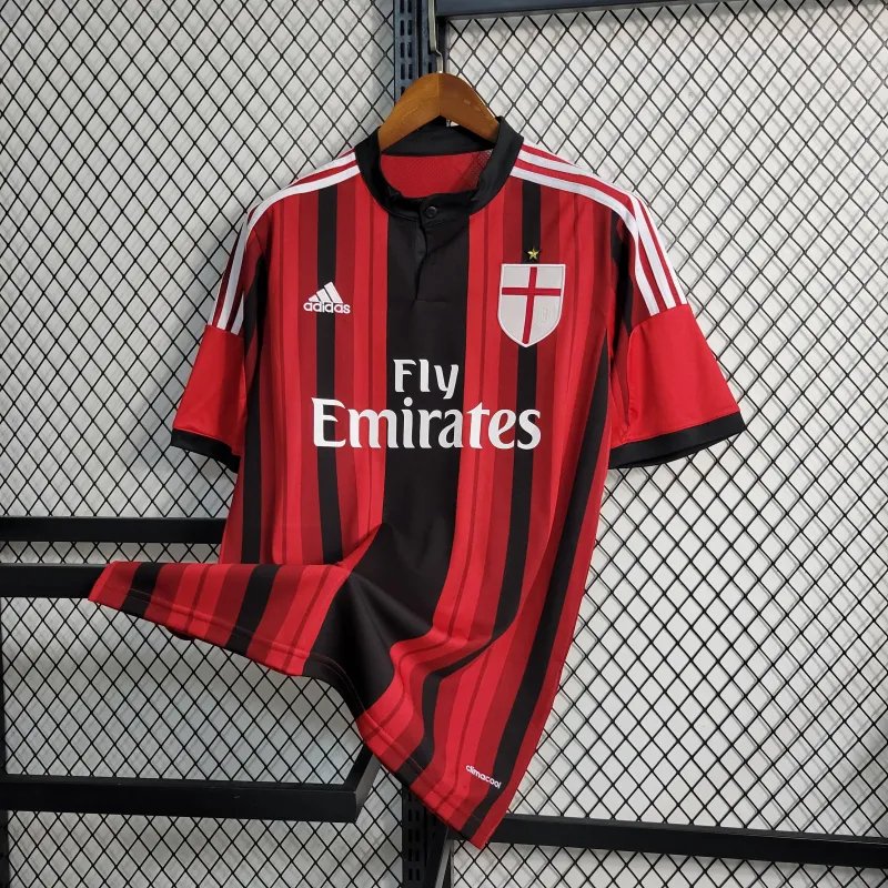 AC Milan Retro Soccer Jersey Home Custom Shirt 2014/15 - Image 4