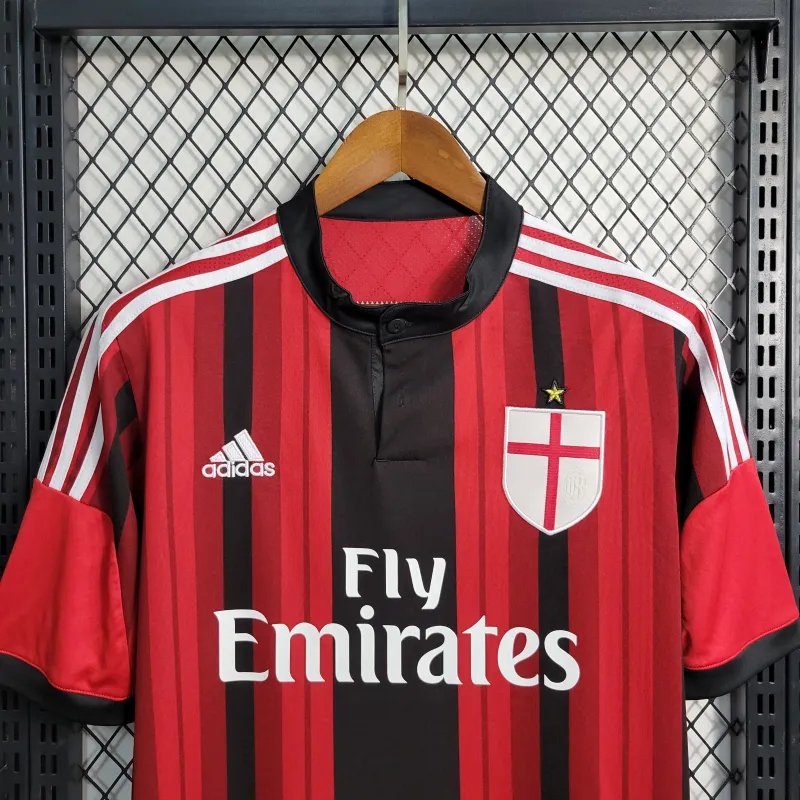 AC Milan Retro Soccer Jersey Home Custom Shirt 2014/15 - Image 5